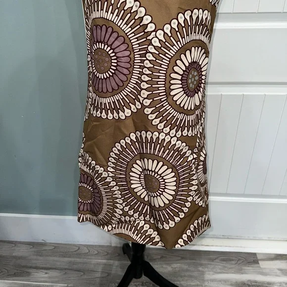 Lafayette 148 New York retro mod sleeveless printed shift dress size 2 - Picture 4 of 8